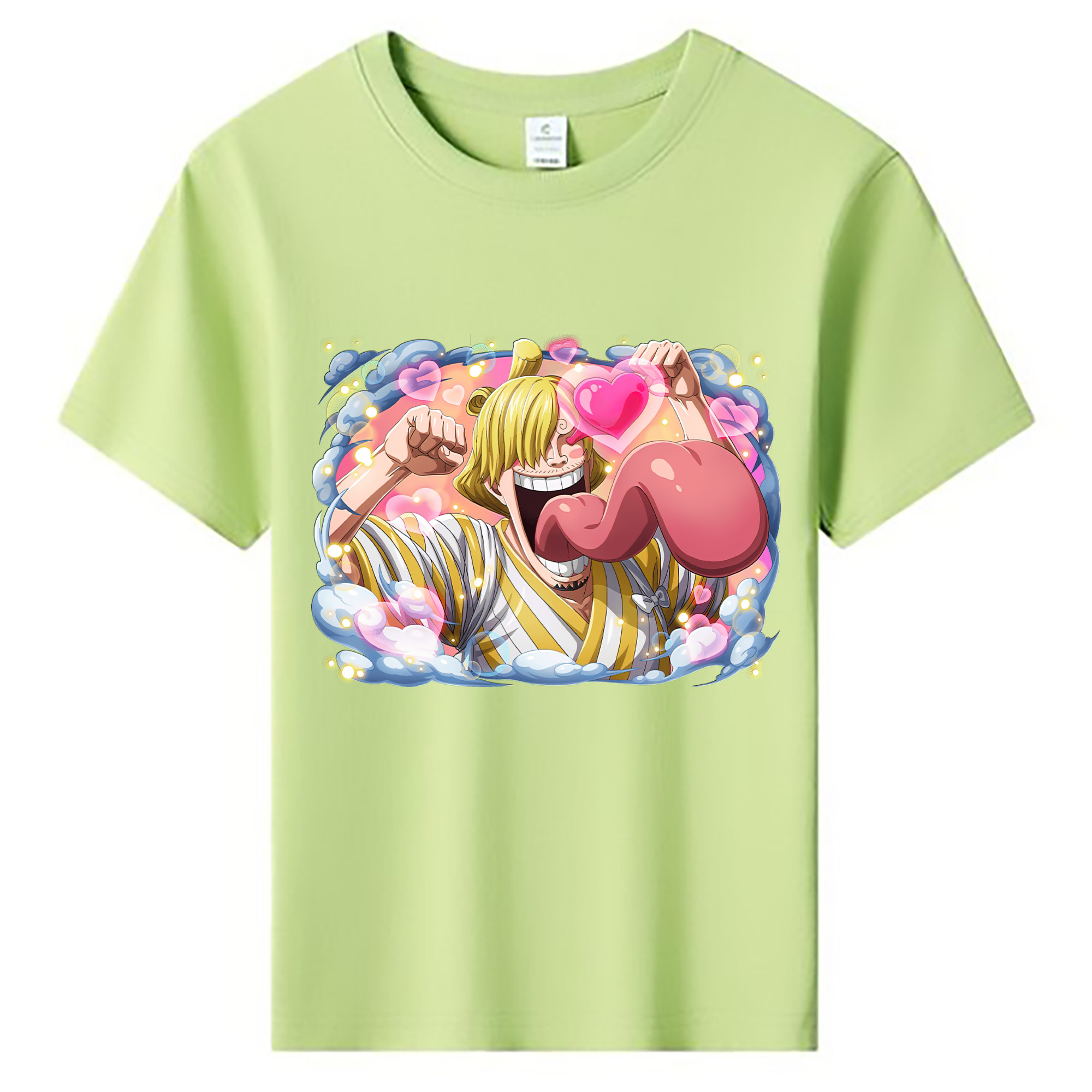 （画像用） ワンピース サンジ ONE PIECE Sanji 綿100％キッズTシャツ（フロントプリント）